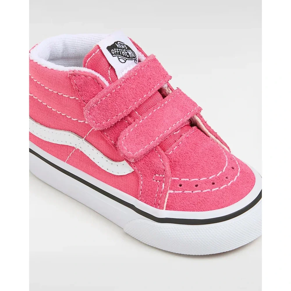 VANS KIDS Sk8-Mid Reissue Hook and Loop Shoes‎ Pink Size 9 New
